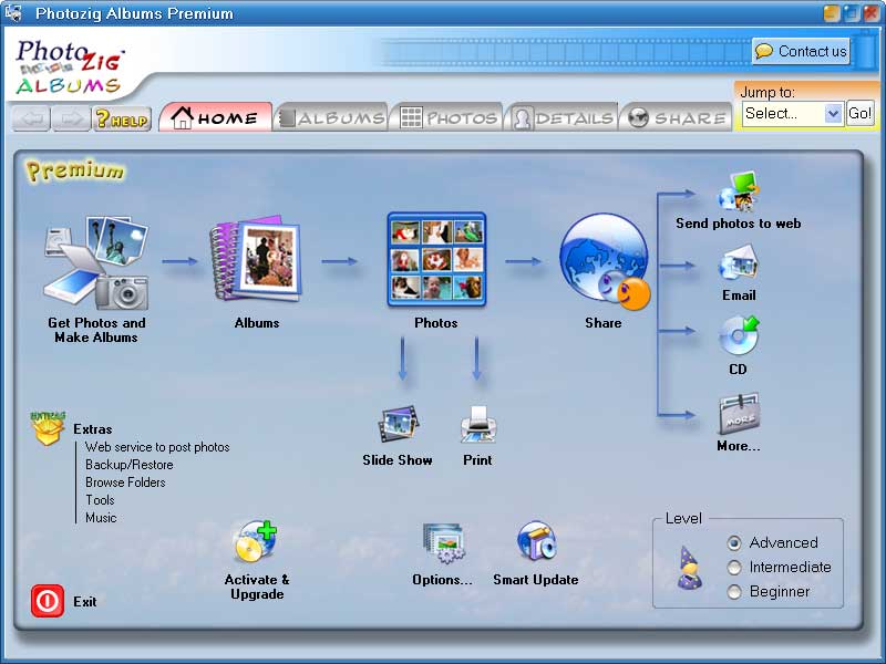 Powerful software to organize, share, and save your pictures (slideshows+more)!